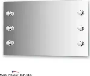Зеркало Ellux Rondo 100х60 см, с 6-ю светильниками 240 W (RON-A6 9002)