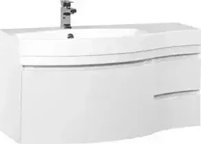 Тумба под раковину AQUANET Опера 115 L белый (3 ящика) (169656)
