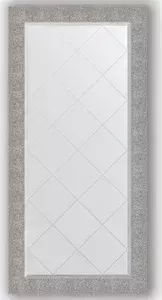 Зеркало Evoform с гравировкой Exclusive-G 76x158 см, в багетной раме - чеканка серебряная 90 мм (BY 4281)