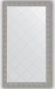 Зеркало Evoform с гравировкой Exclusive-G 96x171 см, в багетной раме - чеканка серебряная 90 мм (BY 4410)