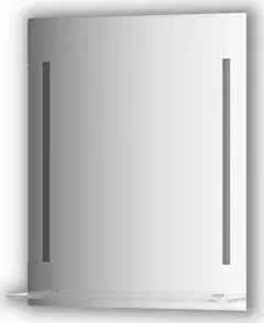Зеркало Evoform с полочкой Ledline-S с 2-мя светильниками 11 W 60x75 см (BY 2162)