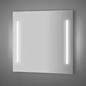 Зеркало Evoform Lumline 80х75 см, с 2-мя встроенными LUM- светильниками 40 W (BY 2017)