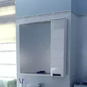 Зеркальный шкаф AQUANET Сити 90 белый L (158577)