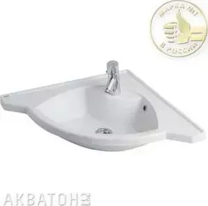 Раковина мебельная АКВАТОН Сергей 62 см белая (1A700131SR010)