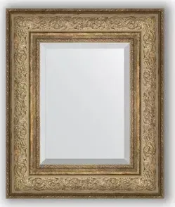 Зеркало Evoform с фацетом в багетной раме Exclusive 50x60 см, виньетка античная бронза 109 мм (BY 3373)