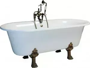 Ванна из литого мрамора Фэма Стиль Феррара 175х80 см лапы RAL (80 цветов)