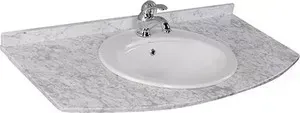 Столешница AQUANET Греция 110 мрамор серый (101085)