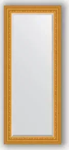 Зеркало Evoform с фацетом в багетной раме Exclusive 60x145 см, сусальное золото 80 мм (BY 1264)