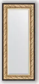 Зеркало Evoform с фацетом в багетной раме Exclusive 60x140 см, барокко золото 106 мм (BY 1261)