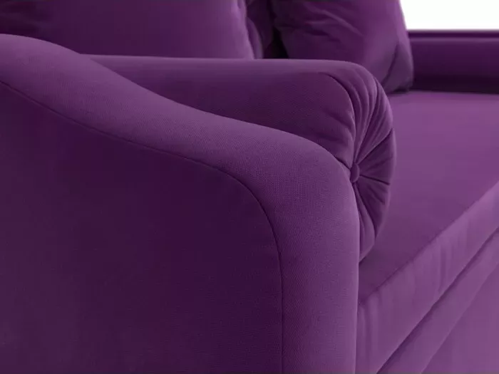Фото №6 Прямой детский диван АртМебель Сойер вельвет фиолетовый