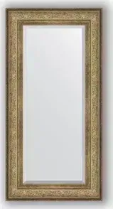 Зеркало Evoform с фацетом в багетной раме Exclusive 60x120 см, виньетка античная бронза 109 мм (BY 3503)