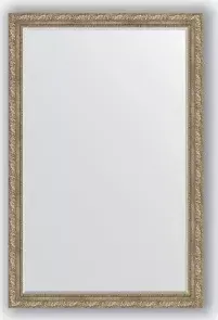 Зеркало Evoform с фацетом в багетной раме Exclusive 115x175 см, виньетка античное серебро 85 мм (BY 3617)