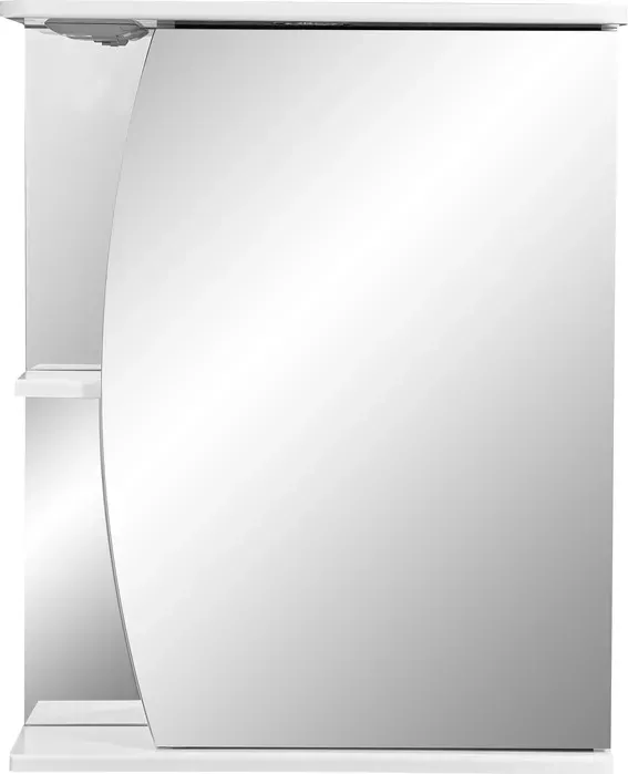 Фото №6 Зеркальный шкаф Stella Polar Лана 55 с подсветкой, правый, белый (SP-00000044)