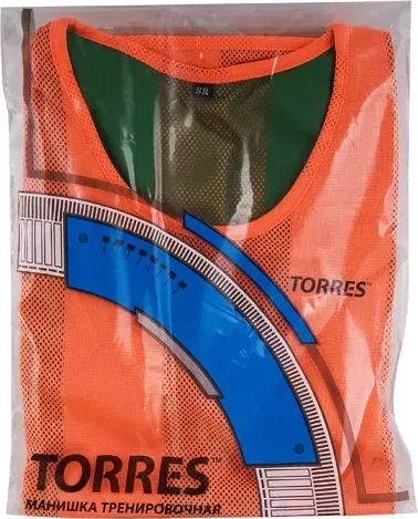 Фото №1 Манишка TORRES двухсторонняя, арт. TR11949O/G, р. Jr, тренировочная, полиэстер, оранж-зелений