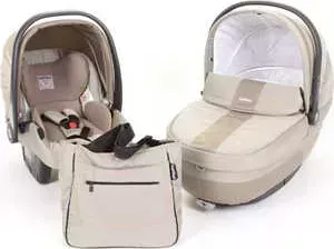 Набор для путешествий PEG-PEREGO люлька "Navetta XL", автокресло "Primo Viaggio trI-Fix", сумка "Borsa" (бежевый) 2013