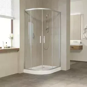 Душевой уголок Vegas Glass ZS-F 110*90 07 01 профиль матовый хром, стекло прозрачное