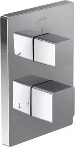 Смеситель для душа JACOB DELAFON Square термостат, с механизмом (E98729-CP+98699D-NF)