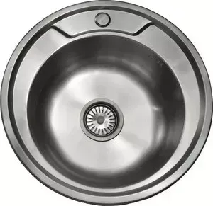 Мойка кухонная PEGAS 49 шлифованный глянцевый (490W ст)