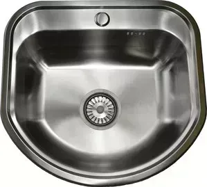 Мойка кухонная PEGAS 49х46 0,6 шлифованный глянцевый (4946W ст)
