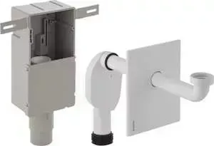 Сифон для раковины Geberit (60-VP4/10-VP2) 1 1/4 (скрытый монтаж) а с переливом (151.120.21.1)