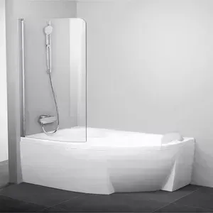 Душевая шторка RAVAK Rosa CVSK1 160/170 L Transparent, профиль блестящий (7QLS0C00Y1)