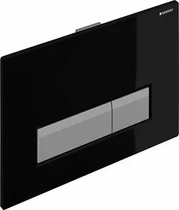 Кнопка смыва Geberit Sigma 40 черное стекло/аллюминий (115.600.SJ.1)