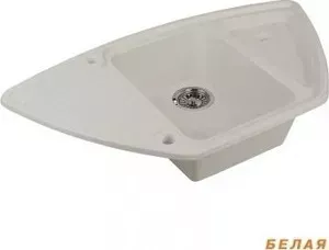 Мойка кухонная АКВАТОН Лория 94x19x53 см белая (1A715032LR080)