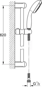 Душевой гарнитур Grohe Tempesta (27924000)