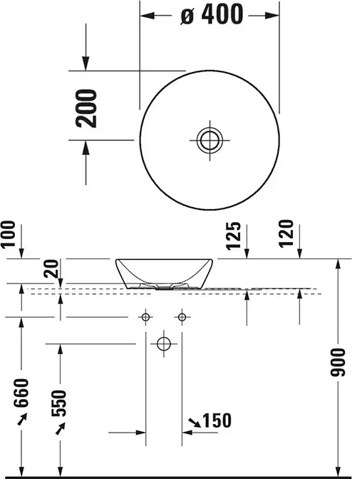Раковина Duravit DURAVIT D-NEO 2371400070