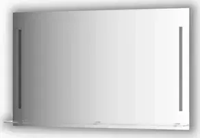 Зеркало Evoform с полочкой Ledline-S с 2-мя светильниками 11 W 120x75 см (BY 2167)