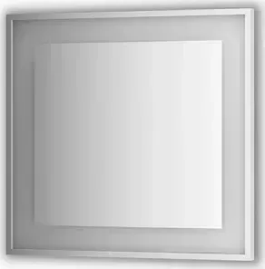 Зеркало Evoform в багетной раме Ledside со светильником 22 W 80x75 см (BY 2203)