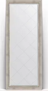 Зеркало Evoform с Exclusive-G Floor 81x201 см, в багетной раме - римское серебро 88 мм (BY 6318)