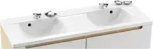 Раковина мебельная RAVAK сдвоенная classic 1300 r белая с отверстиями (XJD01113000)