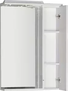 Зеркальный шкаф AQUANET Гретта 60 цвет белый (177015)