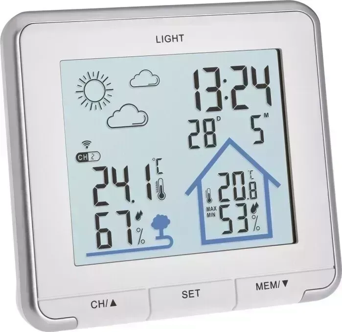 Цифровая метеостанция TFA 35.1153.02, белая