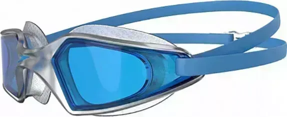 Очки для плавания Speedo Hydropulse арт. 8-12268D647, голубые линзы, прозрачныеая оправа