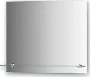 Зеркало Evoform Attractive 60х50 см, с фацетом 5 мм и полочкой 60 см (BY 0514)