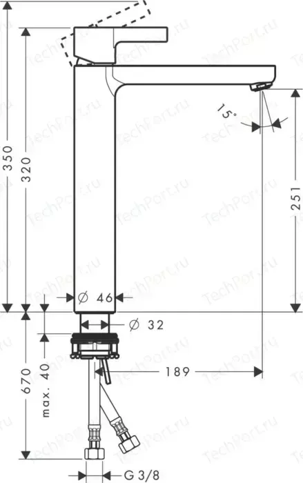 Смеситель для кухни Hansgrohe Metris S (31023000)