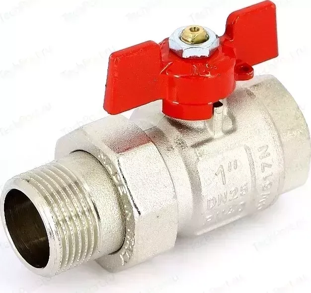 Кран Uni-Fitt шаровый ETALON 1" НР/ВР с разъемным соединением (113T4000)