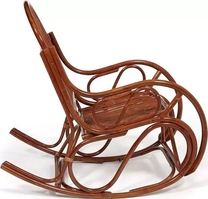 Кресло-качалка TetChair разборная Vienna без подушки ротанг top quality Pecan (орех)