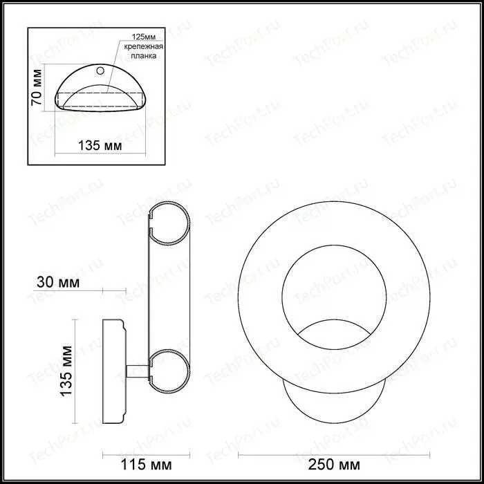 Фото №0 Бра ODEON 3966/13L
