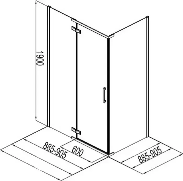 Душевой уголок AQUANET Logic 90x90 хром, стекло прозрачное (AE32-S-90x90U-CT)