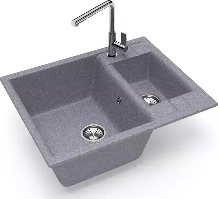Мойка кухонная Glanz J-190-35 темно-серая, матовая
