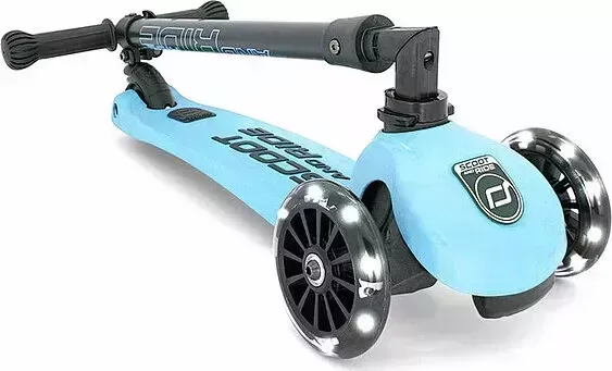 Трехколесный самокат Scoot&Ride Highway Kick 3 LED (голубика) Scoot&amp;amp;Ride 3