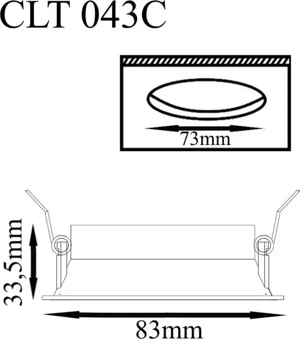 Светильник Crystal Lux Встраиваемый CLT 043C BL