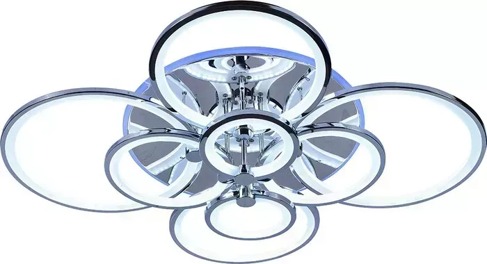 Люстра Profit Light светодиодная 8077/8 CHR 256W+11W RGB