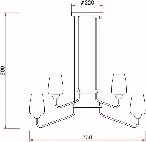 Люстра Rivoli Gera 4065-212 Б0047326