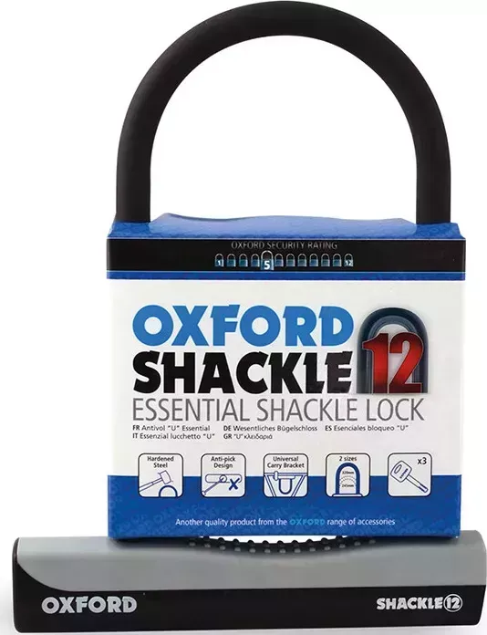 Велозамок Oxford "Shackle 12 L", 3 ключа, 276х103 мм