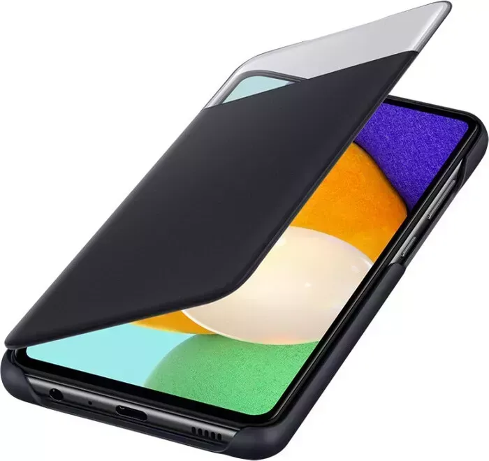 Чехол SAMSUNG (флип-кейс) для Galaxy A52 Smart S View Wallet Cover черный (EF-EA525PBEGRU)
