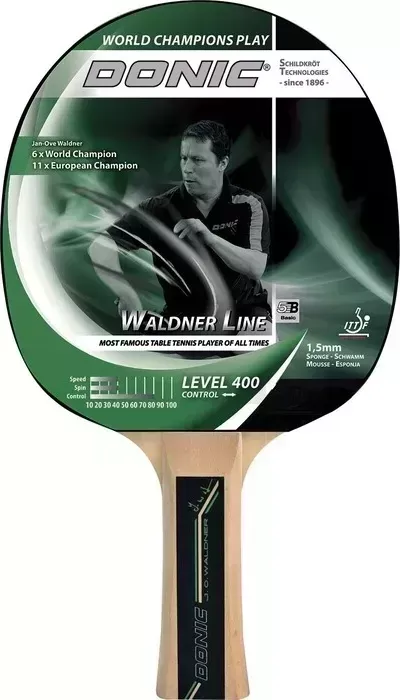 Набор для настольного тенниса Donic-Schildkrot Waldner 400 (1 ракетка, 3 мячика Elite 1*, чехол)
